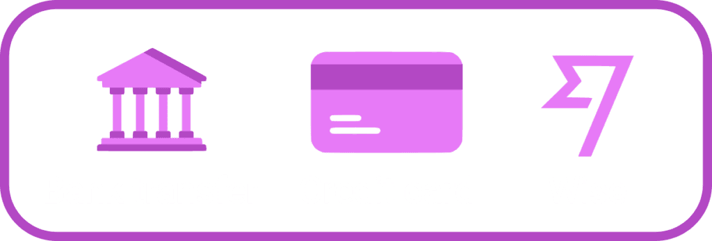 Accepted payment methods