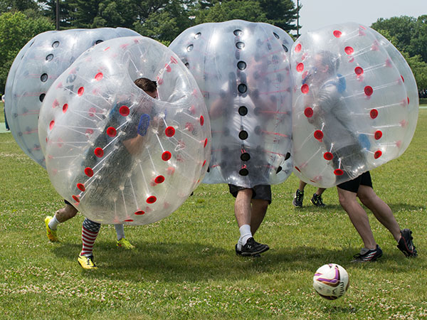 bubble football